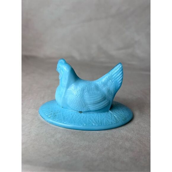 Vintage Westmoreland Chick Hen on Basket Top Only - Picture 3 of 6